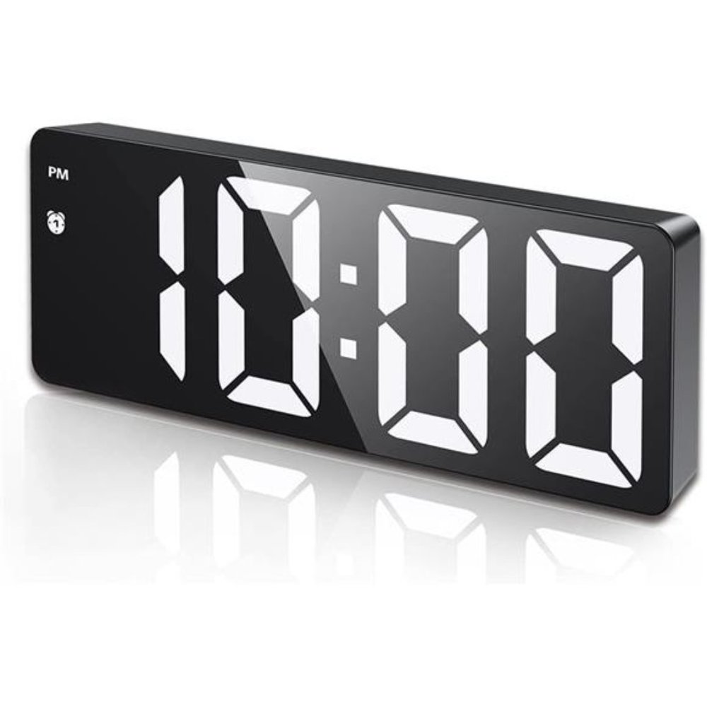 Digital Alarm Clock LED Clock for Bedroom Electronic Desktop Clock Large Numbers